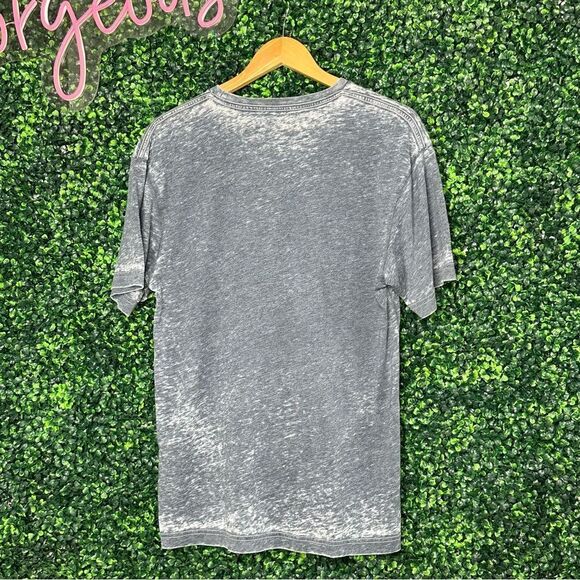 Disney World Mickey Mouse Grey Burnout Tee Sz L - Picture 3 of 4